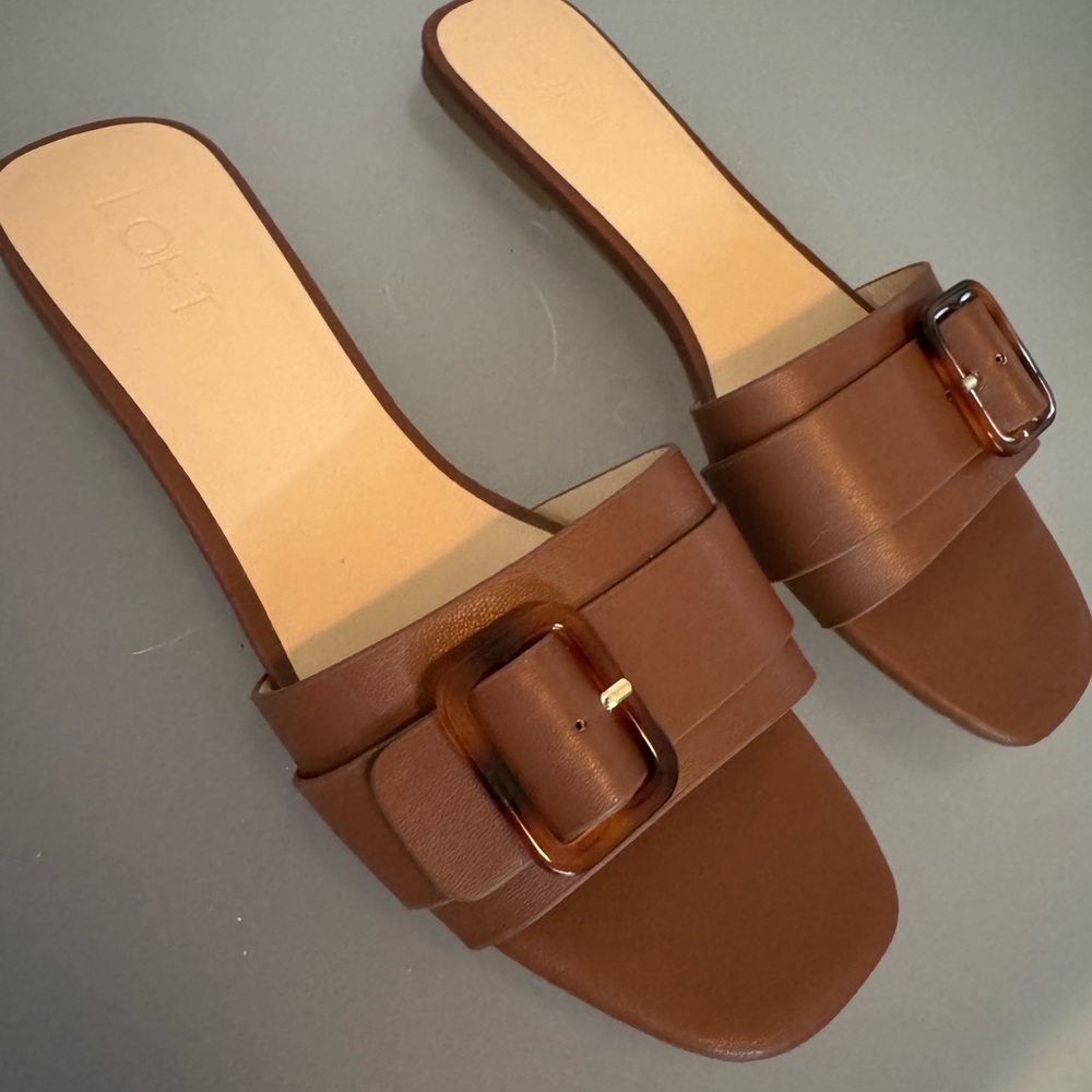 LOFT Brown H-Style Sandals